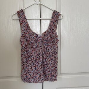 Cabi Floral Scoop Neck Camisole in Multicolor